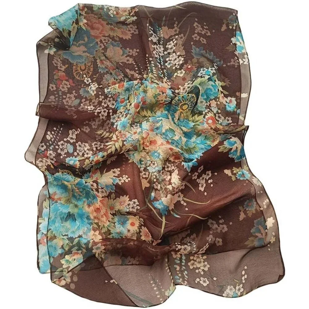 Women's A10 Lightweight Floral Print Scarves, Shawl Wraps & Fashion